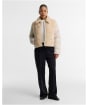Women's Barbour International Luna Fleece Quilted Jacket - Jasmine / Moonbeam