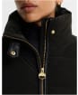 Women's Barbour International Halina Faux Velvet Puffer Jacket - Black