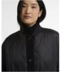 Women's Barbour Dunswell Quilted Jacket - Black / Ancient 