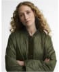 Women's Barbour Dunswell Quilted Jacket - Olive / Shadow Classic