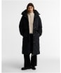 Women's Barbour Alverstone Puffer Jacket - Black / Ancient 