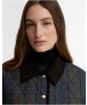 Women's Barbour Ainsdale Checked Quilted Jacket - Shadow Classic Tartan