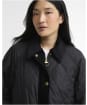 Women's Barbour Kilnwick Quilted Jacket - Black / Ancient 