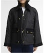 Women's Barbour Kilnwick Quilted Jacket - Black / Ancient 