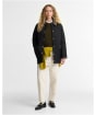 Women's Barbour Icons Tartan Collar Modern Liddesdale Quilted Jacket - Black / Ancient 