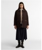 Women's Barbour Icons Tartan Collar Modern Liddesdale Quilted Jacket - Rustic / Muted