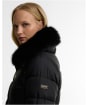 Women's Barbour International Cyrus Puffer Jacket - Black