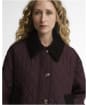 Women's Barbour Moira Quilted Jacket - Fig / Shadow Classic