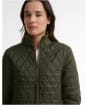 Women's Barbour Hermione Quilted Jacket - Olive / Shadow Classic