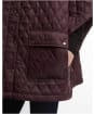 Women's Barbour Mildred Quilted Cape - Fig / Muted