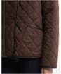 Women's Barbour Sonya Quilted Jacket - Dark Brown / Muted Tartan