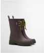 Women's Barbour Devlin Mid Welly - Merlot / Fern