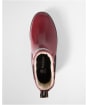 Women's Barbour Halton Faux Fur Wellingtons - Cranberry Gloss