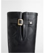 Women's Barbour Leighton Tartan Tall Wellingtons - Black