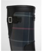 Women's Barbour Dena Tall Wellingtons - Black / Shadow Tartan