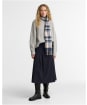 Women's Barbour Vintage Winter Plaid Scarf - BLUSH PINK/NAVY