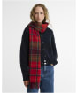 Women's Barbour Serena Tartan Scarf - CARDINAL/CLASSI