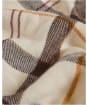 Women's Barbour Kirklees Tartan Scarf - ECRU MUTED TART