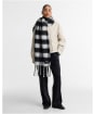 Women's Barbour International Branton Scarf - Black / White Gingham