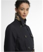 Women's Barbour Short Greta Showerproof Jacket - Dark Navy / Birchwood