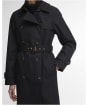 Women's Barbour Short Greta Showerproof Jacket - Dark Navy / Birchwood