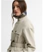Women's Barbour Short Greta Showerproof Jacket - Mist / Birchwood Dress