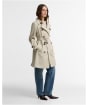 Women's Barbour Short Greta Showerproof Jacket - Mist / Birchwood Dress