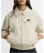 Women's Barbour International Draycott Harrington Showerproof Jacket - Oyster