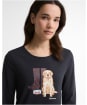 Women's Barbour Hedley Long Sleeve T-Shirt - Dark Navy