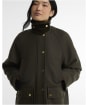 Women's Barbour Womens Bedale Wool Coat - OLIVE / SHADOW C