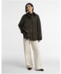 Women's Barbour Womens Bedale Wool Coat - OLIVE / SHADOW C