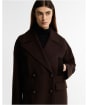 Women's Barbour Vivian Wool Coat - Rustic / Shadow