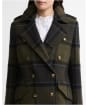 Women's Barbour Cottesmore Checked Wool Coat - Shadow Classic Tartan