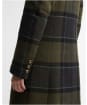 Women's Barbour Cottesmore Checked Wool Coat - Shadow Classic Tartan