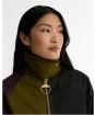 Women's Barbour Arlene Waxed Jacket - Golden Olive / Fern