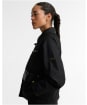 Women's Barbour International Donnington Waxed Jacket - Black / Northumberland Check