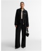 Women's Barbour International Donnington Waxed Jacket - Black / Northumberland Check