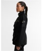 Women's Barbour International Heritage Waxed Jacket - Black / Northumberland Check