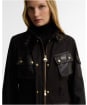 Women's Barbour International Heritage Waxed Jacket - Rustic / Truffle Northumberland