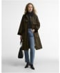 Women's Barbour Kirklees Waxed Jacket - Beech / Ancient Tartan