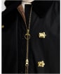 Women's Barbour Felton Waxed Jacket - Black / Mixed Tartan