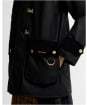 Women's Barbour Felton Waxed Jacket - Black / Mixed Tartan