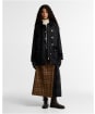 Women's Barbour Felton Waxed Jacket - Black / Mixed Tartan
