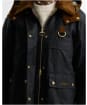 Women's Barbour Wrenwood Waxed Jacket - Navy / Ancient Tartan