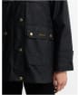 Women's Barbour Wrenwood Waxed Jacket - Navy / Ancient Tartan