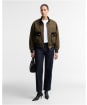 Women's Barbour Ivybridge Waxed Jacket - Beech / Ancient Tartan