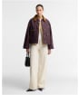 Women's Barbour Cottingham Waxed Jacket - Bordeaux / Muted