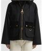 Women's Barbour Carville Waxed Jacket - Black / Ancient 