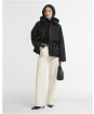 Women's Barbour Carville Waxed Jacket - Black / Ancient 