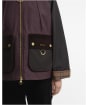 Women's Barbour Carville Waxed Jacket - Rustic / Bordeaux